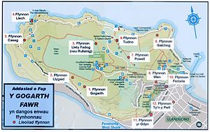 Map Ffynhonnau