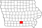 State map highlighting Lucas County