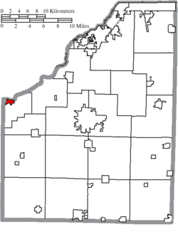 Location of Grand Rapids in Wood County