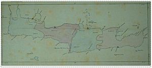 Map of occupation zones on Crete April 1898