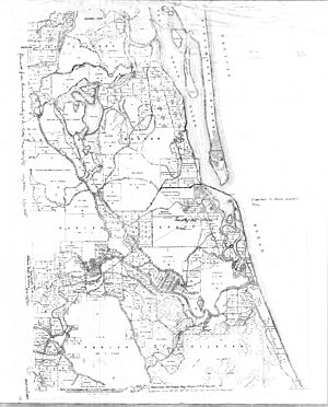 Map of the Gold Coast from Coomera Island to Nobby Beach, 1887