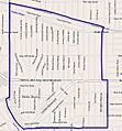 Map of the Leimert Park neighborhood of Los Angeles California