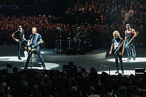 Members of Metallica onstage