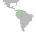 Mitrospingus cassinii map