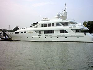 Motoryacht on the Sassafras