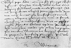 Mutianus Rufus, letter, 1525