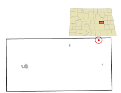 Location of McHenry, North Dakota