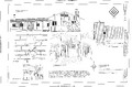 North Elevation, Interior Perspective, Floor Plan, and Details of Timber Connection and Interior Lamp - Manatoc Reservation, Concord Lodge, 1075 Truxell Road, Peninsula, HABS OH-2483-B (sheet 1 of 1)