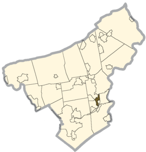 Wilson's location in Northampton County