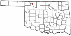 Location of Freedom within Oklahoma