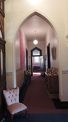 Our Lady of Assumption Convent, Warwick - internal corridors, 2015 01
