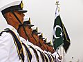 Pakisan First - Pakistan Navy sailors at the tomb of Quaid e Azam