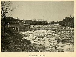 Pawtucket Falls around 1896