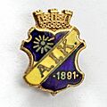 Pin with the logo for Swedish sports club AIK