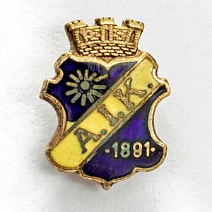 Pin with the logo for Swedish sports club AIK