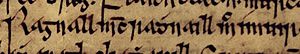 Ragnall ua Ímair (Oxford Bodleian Library MS Rawlinson B 488, folio 16v)
