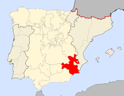 Location of Murcia