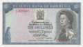 Rhodesia 10s 1968 Obverse