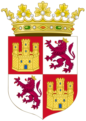 Royal Coat of Arms of the Crown of Castile (15th Century)