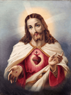 Sagrado Coração de Jesus - escola portuguesa, século XIX