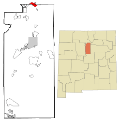 Location of Chimayó, New Mexico