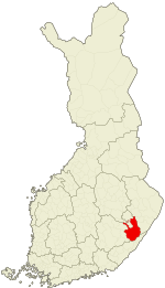 Location of Savonlinna in Finland
