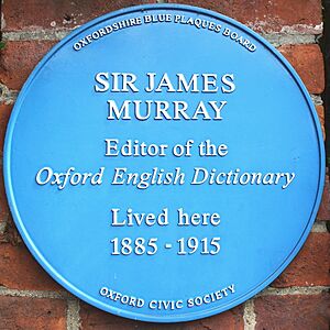 Sir James Murray blue plaque