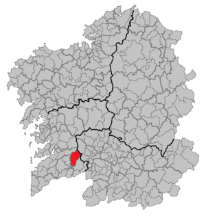 Location of Covelo within Galicia
