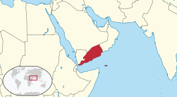 Location of the Aden Protectorate on the Arabian Peninsula.
