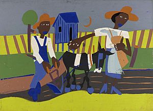 Sowing, by William H. Johnson