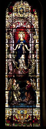 Stained glass at Cathedral of Immaculate Conception 05