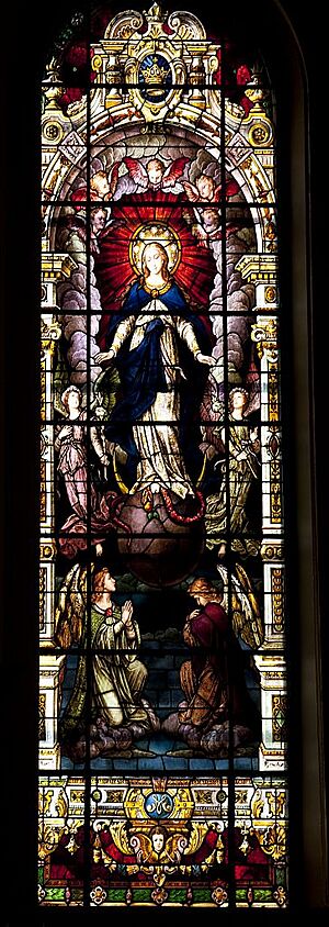 Stained glass at Cathedral of Immaculate Conception 05
