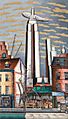 The Empire State Building by Glenn Odem Coleman, oil on canvas