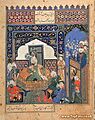 Timur enthroned at Balkh, Afghanistan