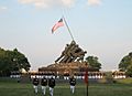 USMC War Memorial Sunset Parade 2008-07-08