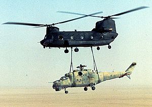 US Army 160th SOAR(A) CH-47 sling-load a Mi-24 out of Chad-Operation Mount Hope III