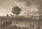 View of Baldock in 1787
