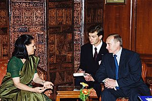 Vladimir Putin in India 2-5 October 2000-15