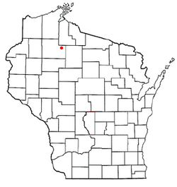 Location of Draper, Wisconsin