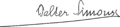 Walter Simons Signature