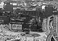 Aerial view of Haymarket Square and North Station, 1960s