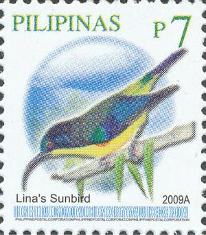 Aethopyga linaraborae 2009 stamp of the Philippines