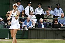 Agnieszka Radwańska in the Wimbledon Ladies' Singles Final 2012