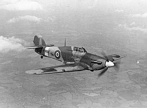 Aircraft of the Royal Air Force, 1939-1945- Hawker Hurricane. MH3186