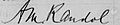 Alanson Randol signature