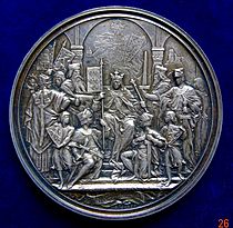 Augsburg, Silver Medal 600th Anniversary of 1282 Hoftag, obverse