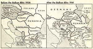 Balkan boundary changes 1938 to 1941