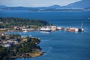 Boulevard Park and Boardwalk and Bellingham Cruise Terminal
