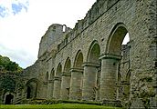 Buildwas Abbey - nave from north west