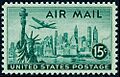 C35 Airmail stamp 15c